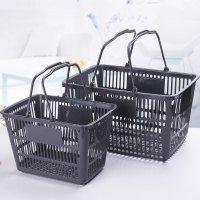 厂家现货批发塑料篮 超市购物手提篮 蔬菜水果定制购物篮贴牌定制